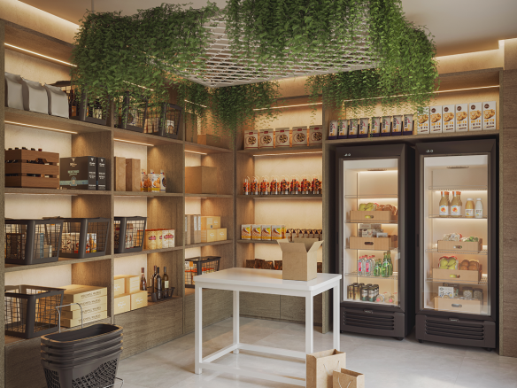 NID Alphaville — Mini mercado - perspectiva oficial