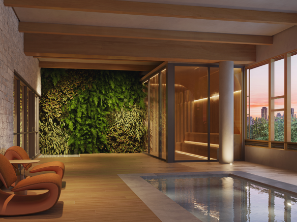 NID Alphaville — Piscina coberta sauna - perspectiva oficial