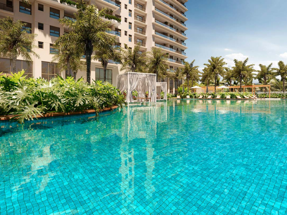 Oásis Home Resort 90 m2 — piscina adulto do condomínio
