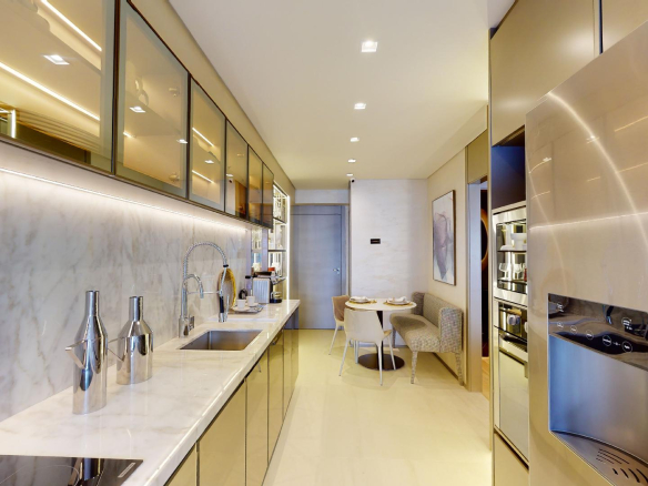 On The Sky Cyrela by YOO — Foto da Cozinha do Decorado de 161 m²
