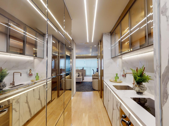 On The Sky Cyrela by YOO — Foto da Cozinha do Decorado de 36 m²