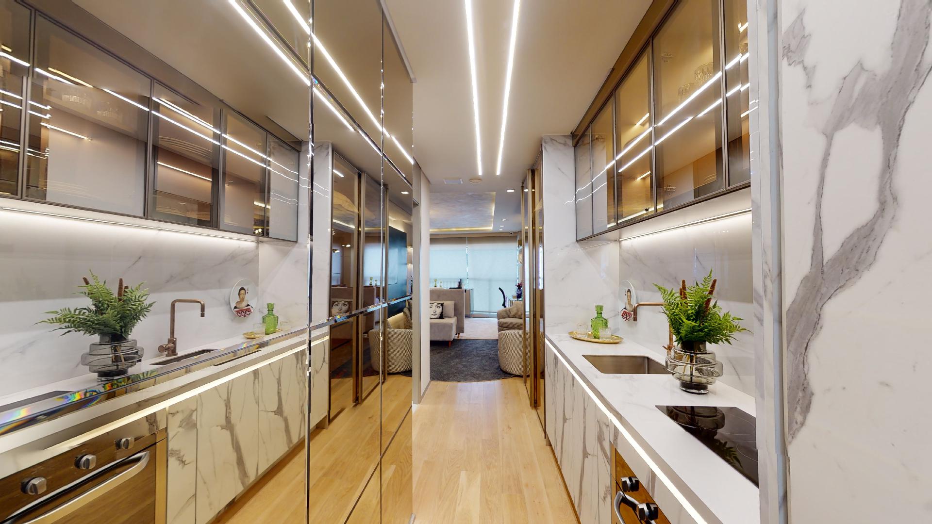 On The Sky Cyrela by YOO — Foto da Cozinha do Decorado de 36 m²