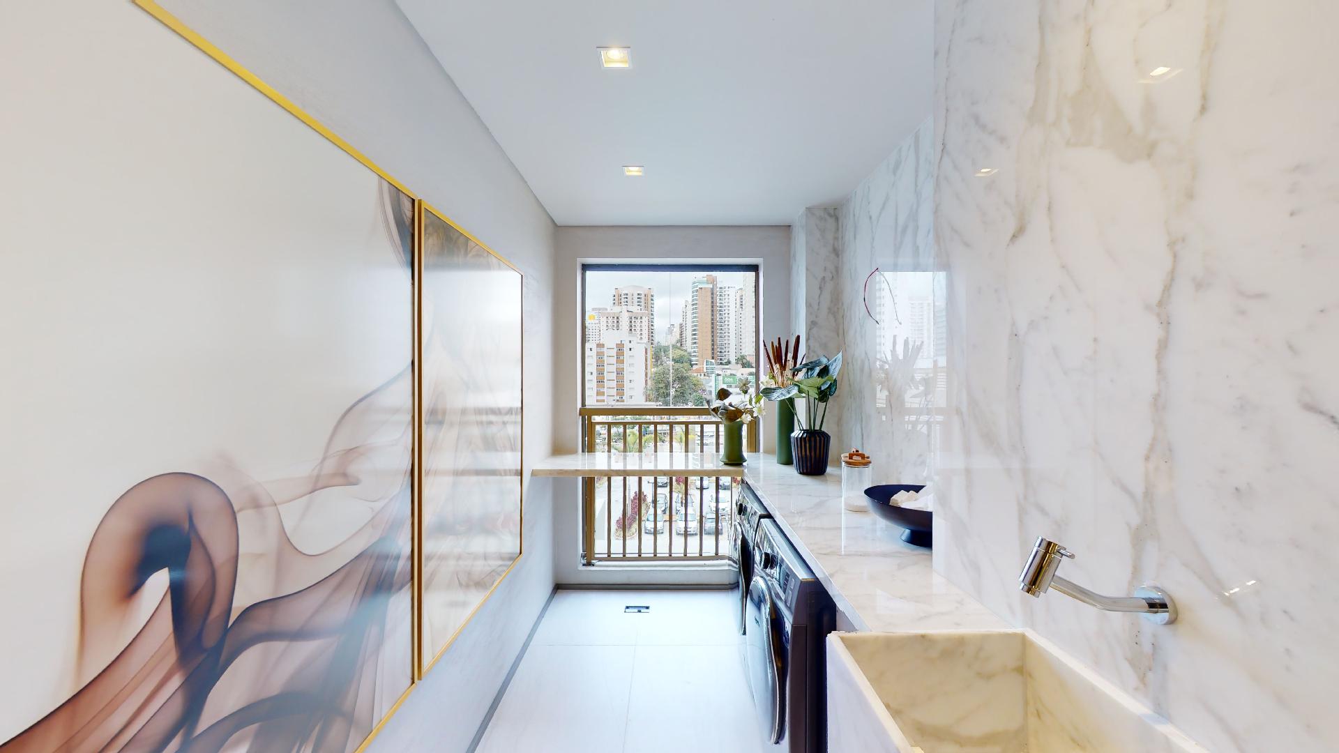 On The Sky Cyrela by YOO — Foto da Lavanderia do Decorado de 161 m²