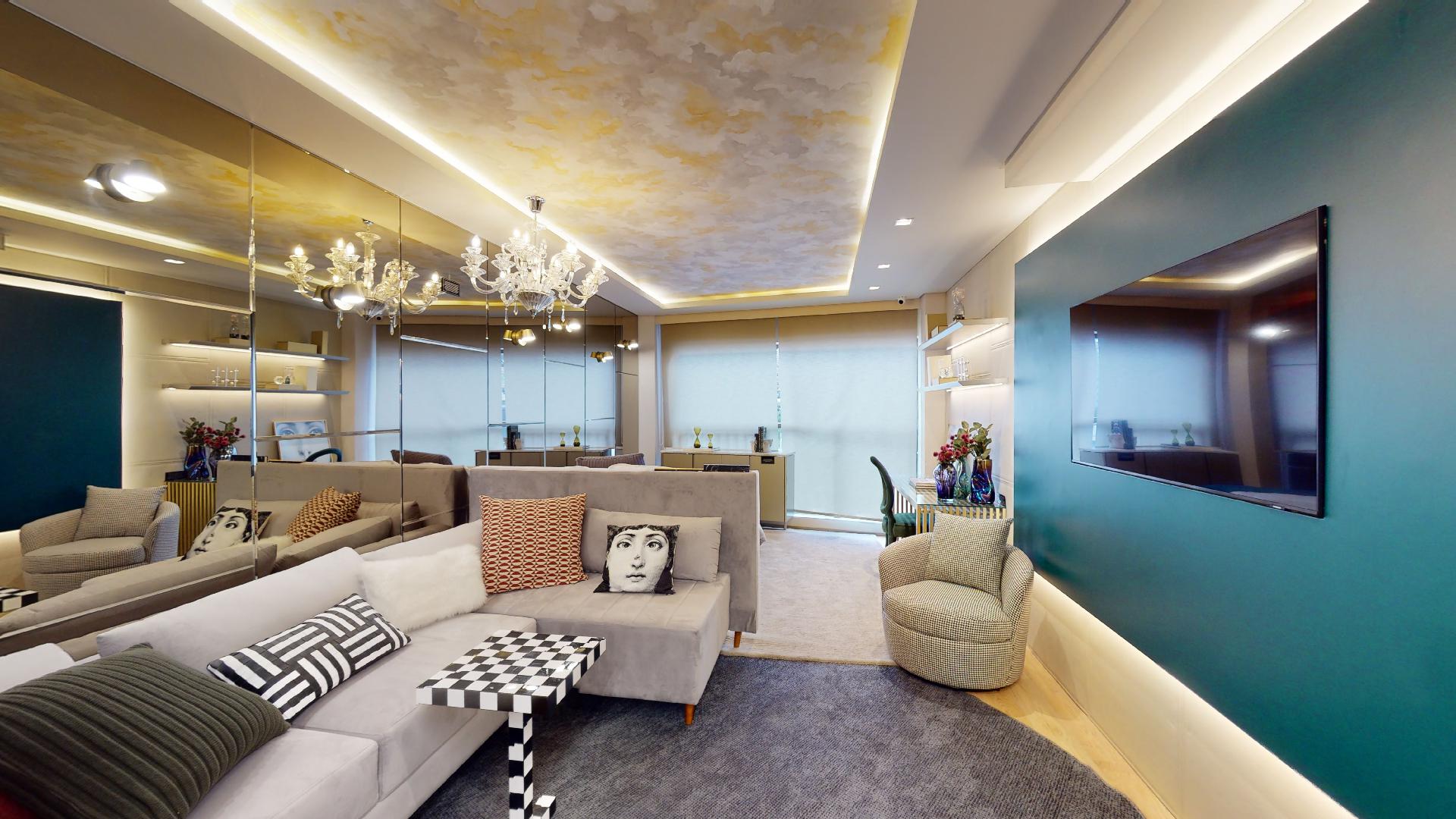 On The Sky Cyrela by YOO — Foto da Sala do Decorado de 36 m²