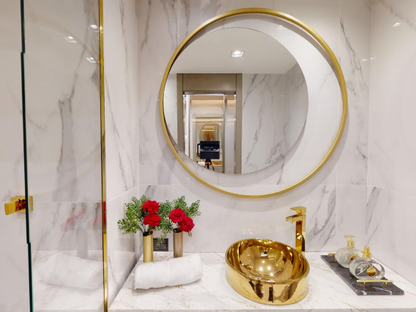 On The Sky Cyrela by YOO — Foto do Banheiro do Decorado de 36 m²