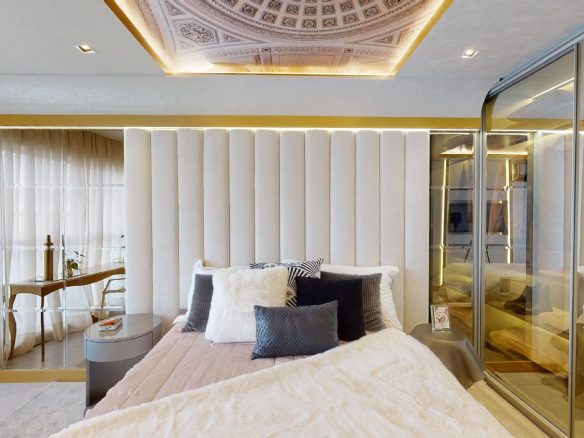 On The Sky Cyrela by YOO — Foto do Dormitório do Decorado de 77 m²