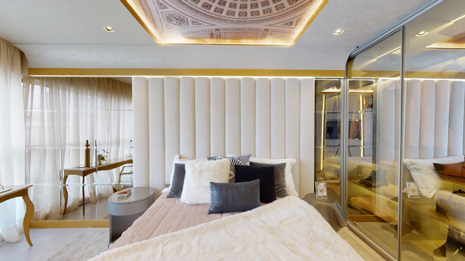 On The Sky Cyrela by YOO — Foto do Dormitório do Decorado de 77 m²
