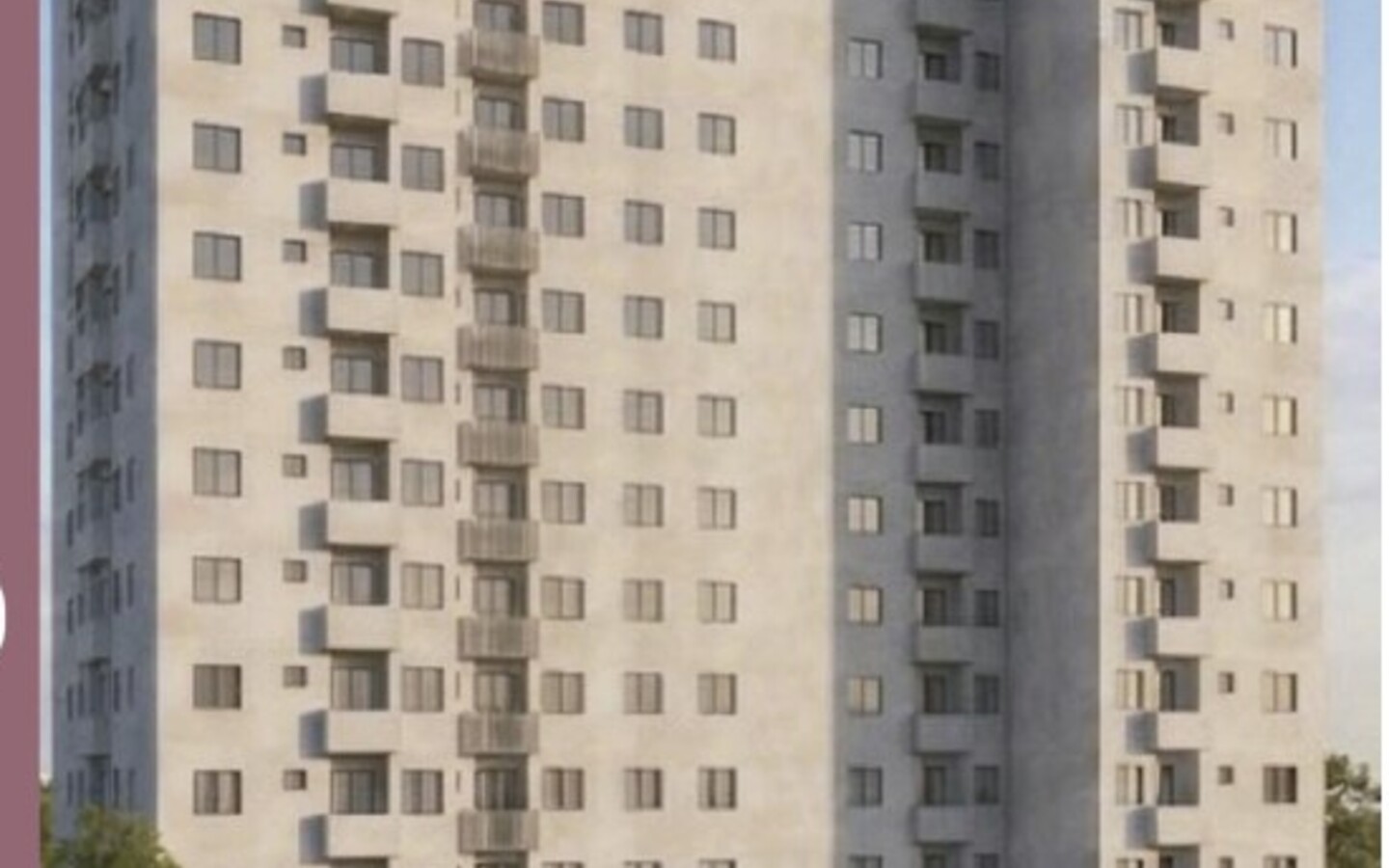 Fachada da torre do Residencial das Flores no bairro Santa Maria em Osasco