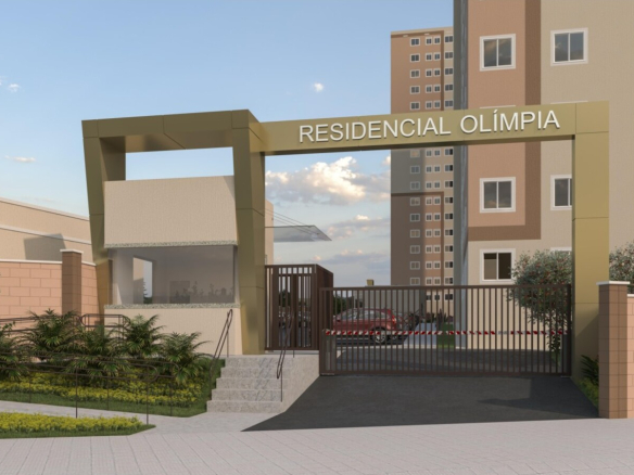 Entrada e portaria do Residencial Olímpia
