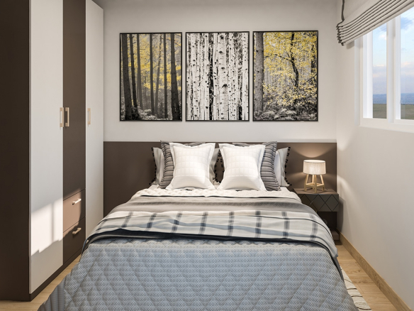 Residencial Olímpia: quarto ilustrativo