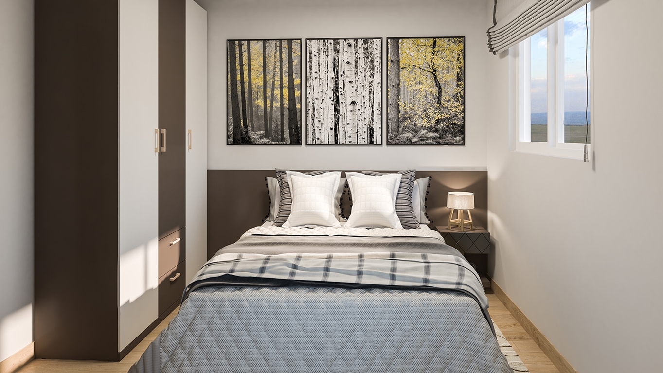 Residencial Olímpia: quarto ilustrativo