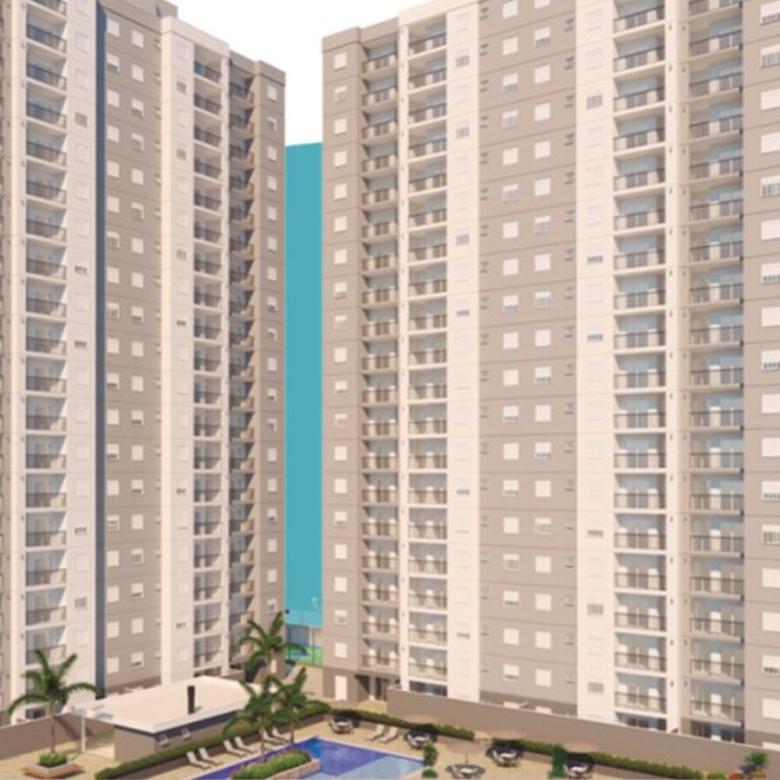 Fachada das torres do Siena Residencial em Osasco