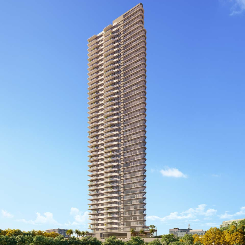 Signature Alphaville 365 m2 — perspectiva oficial da fachada frontal da torre