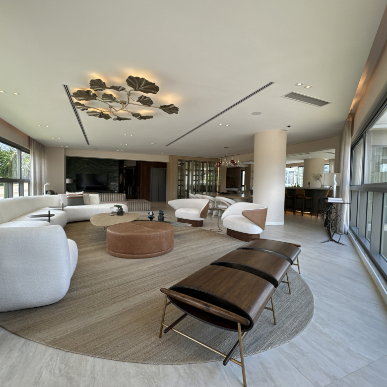 Signature Alphaville garden 552 m2 — foto oficial do living do decorado, referência de ambientação