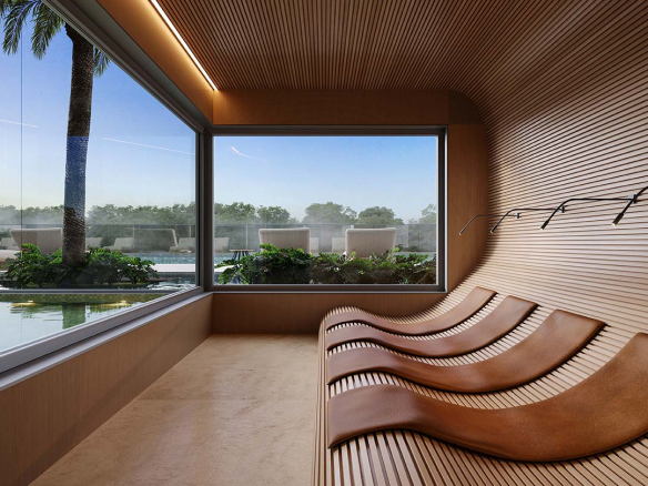Perspectiva ilustrativa do Signature Alphaville: Sauna
