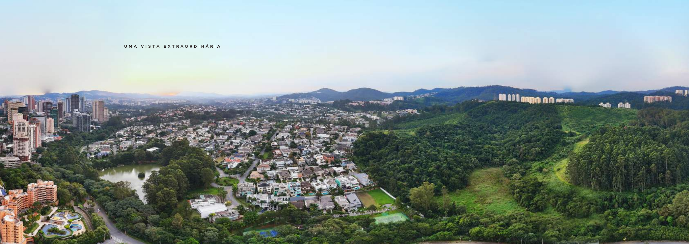 Square Design Residence – Vista panorâmica de referência do empreendimento — página integral do book RSF