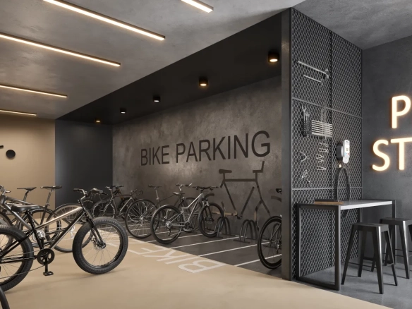 Square Design Residence – Bike Parking e Pit Stop