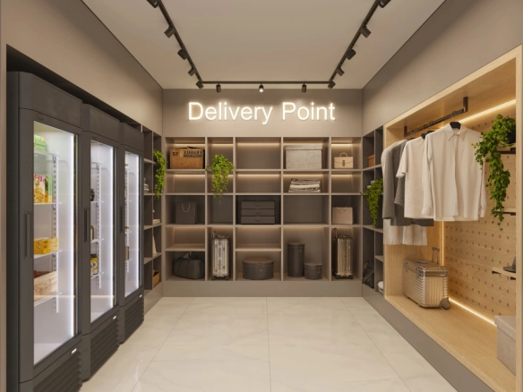 Square Design Residence – Delivery Point