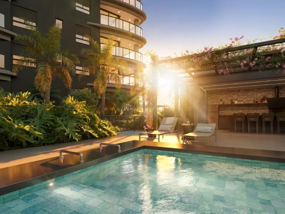 Square Design Residence – Espaço gourmet com piscina privativa do condomínio
