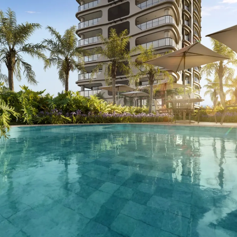 Square Design Residence 94 m2 – piscina adulto do condomínio