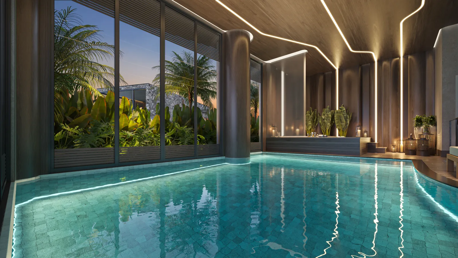 Square Design Residence – Piscina coberta
