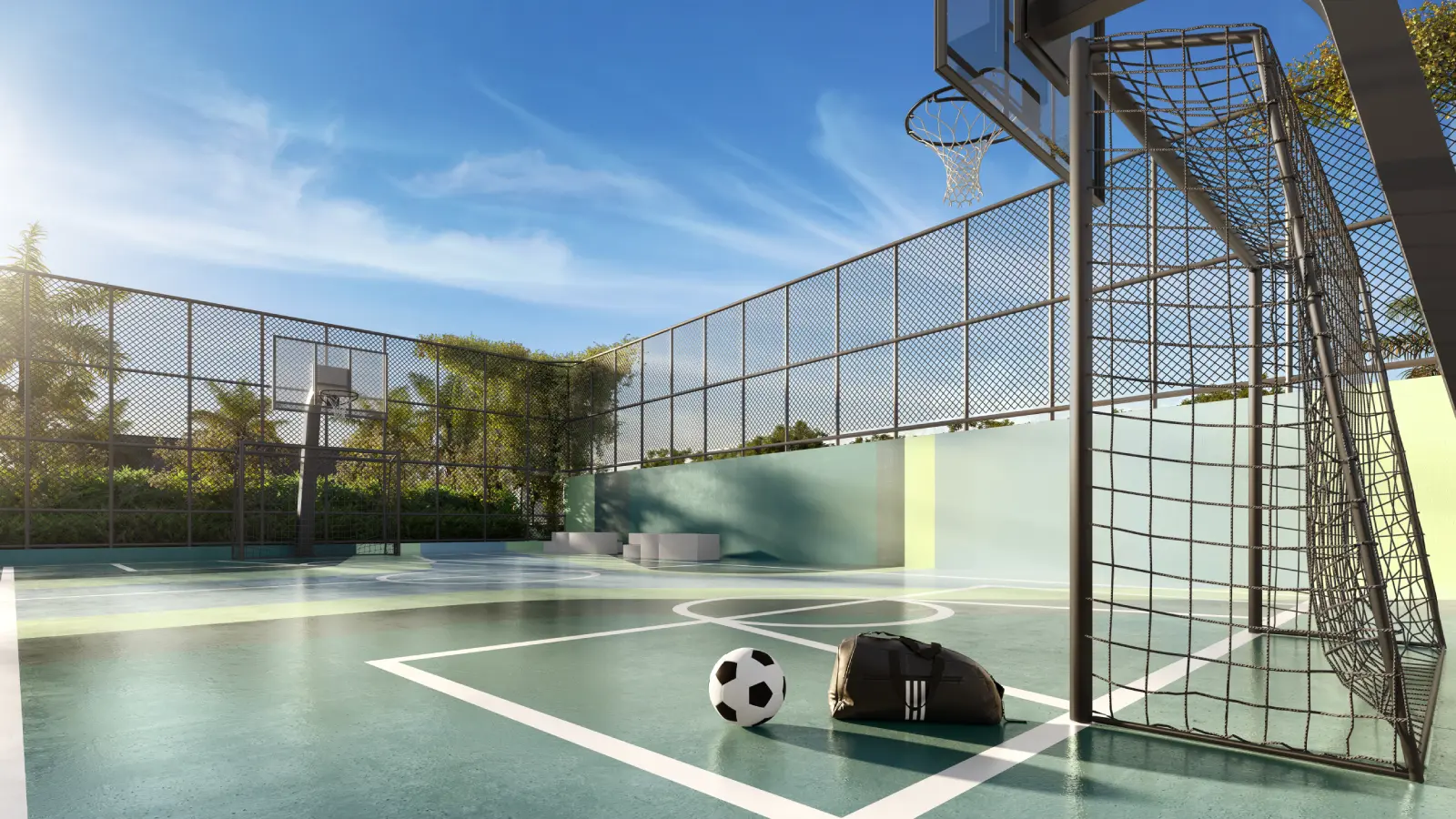 Square Design Residence – Quadra poliesportiva