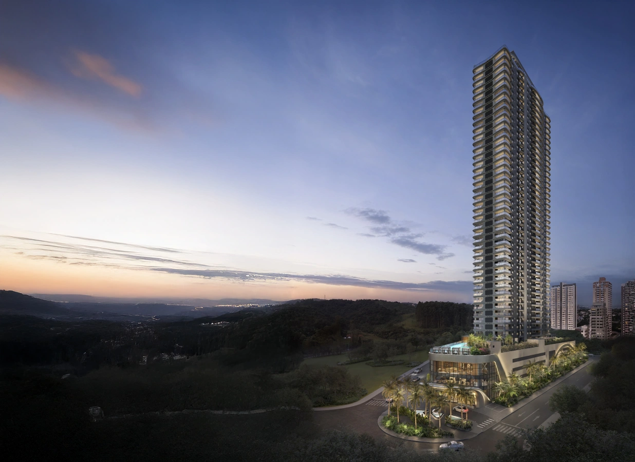 Square Design Residence – Vista aérea da torre