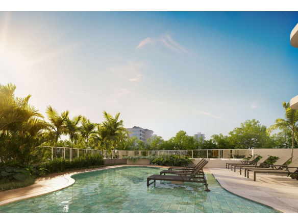 Piscina e lazer do Sunset Itapecuru em Alphaville