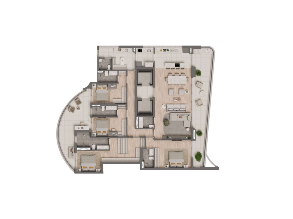 Sunset Itapecuru — planta individual: Planta 249 m² – Tipo 2, unidade 8