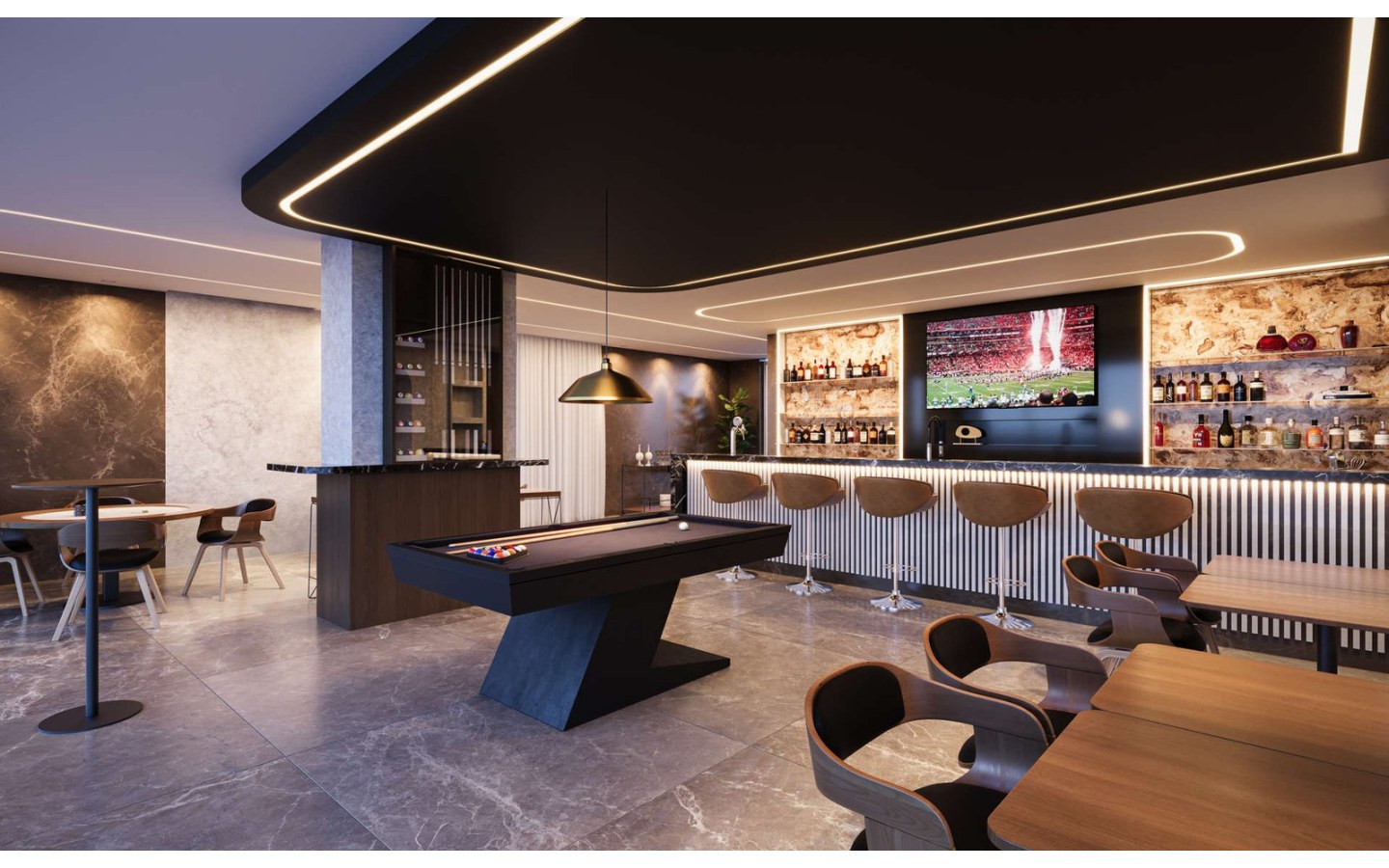Sport bar do Sunset Itapecuru em Alphaville