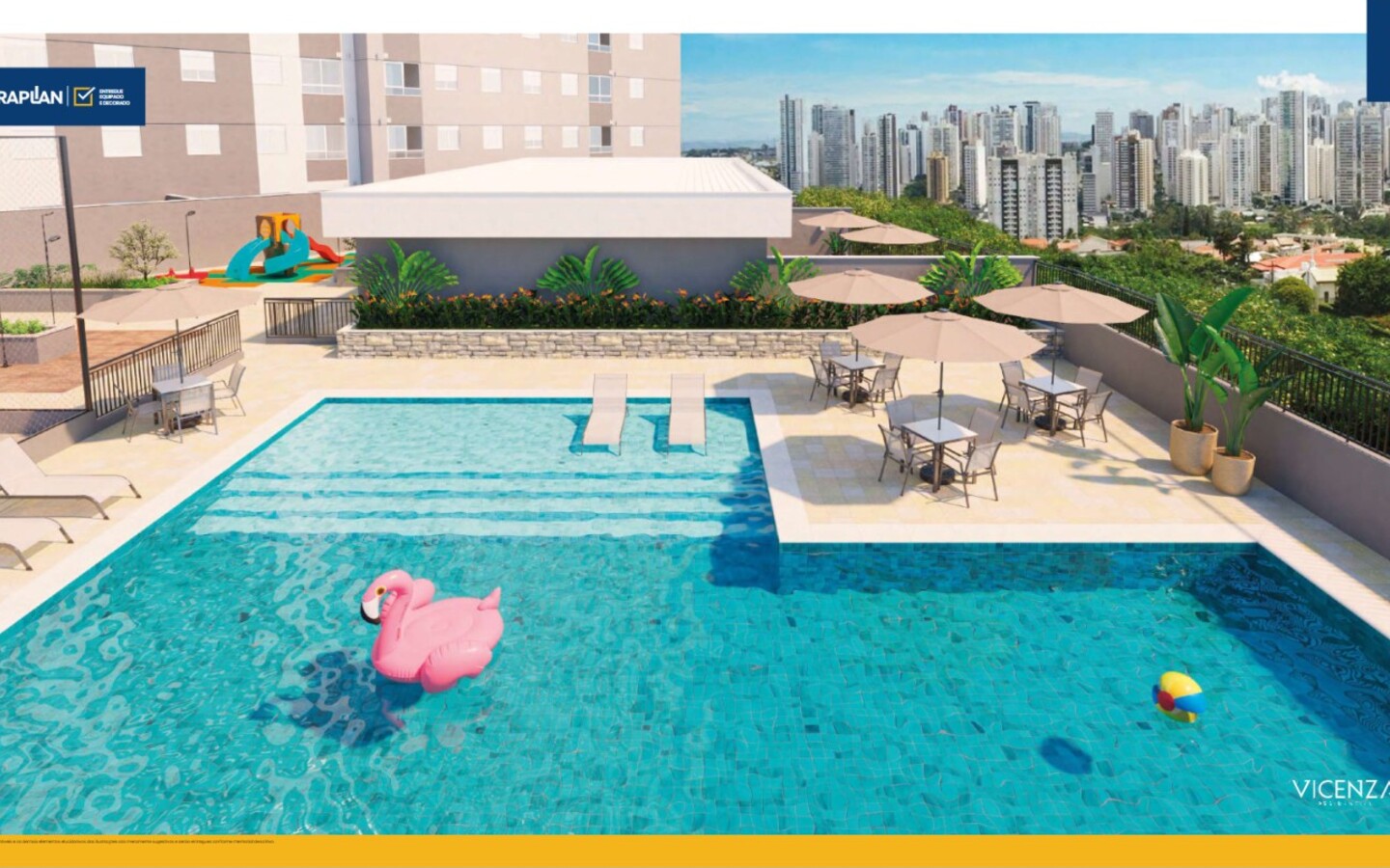 Fachada do Vicenza Residencial em São Pedro, Osasco