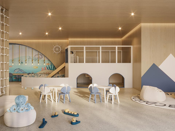 Vista Alphagran — Brinquedoteca, perspectiva ilustrativa oficial