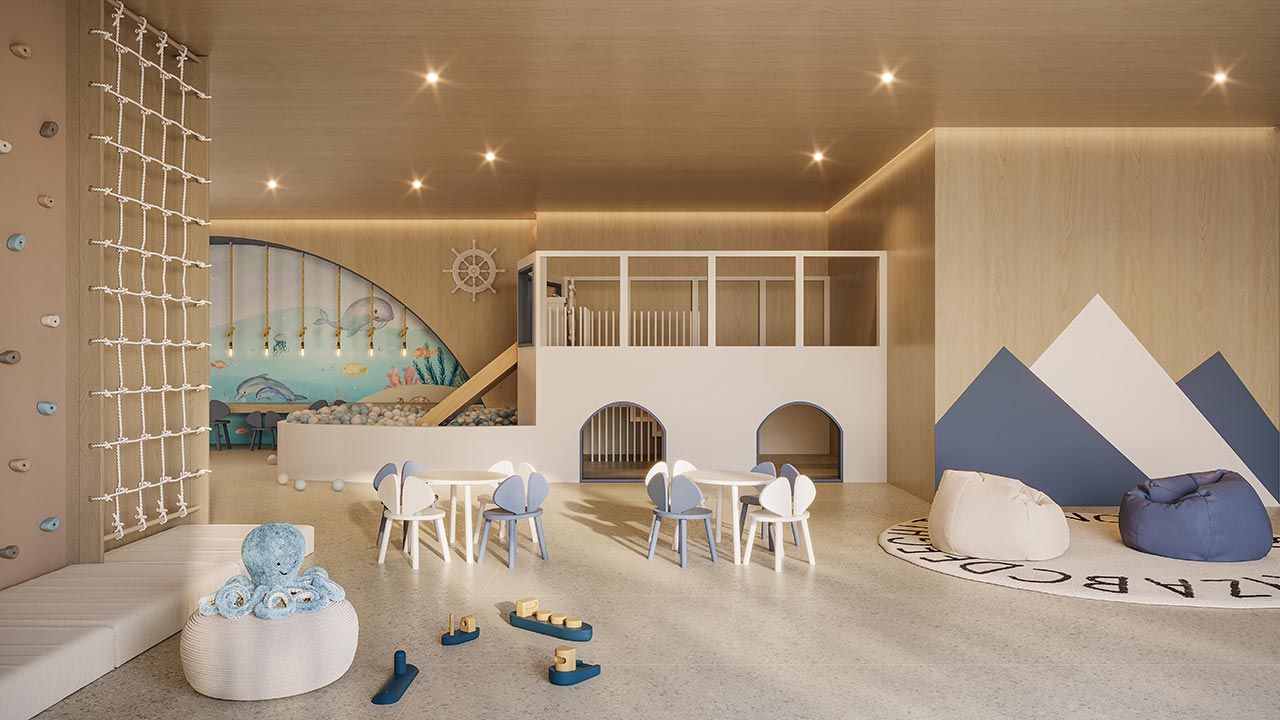 Vista Alphagran — Brinquedoteca, perspectiva ilustrativa oficial
