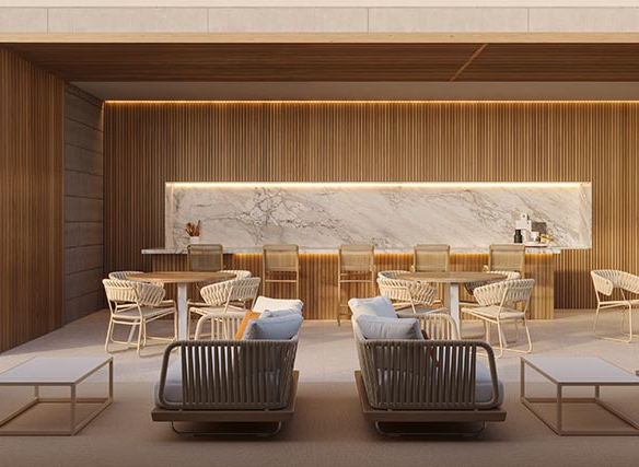 Vista Alphagran — Espaço Gourmet com Piscina Privativa, perspectiva ilustrativa oficial