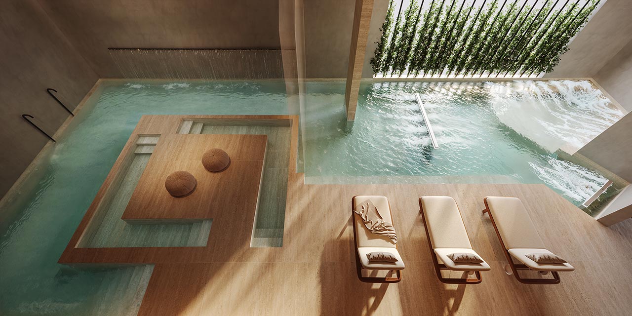 Vista Alphagran — Spa, perspectiva ilustrativa oficial