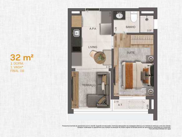 VP Cotovia — Planta 32m²