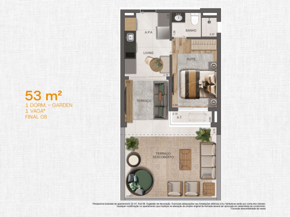 VP Cotovia — Planta 53m²