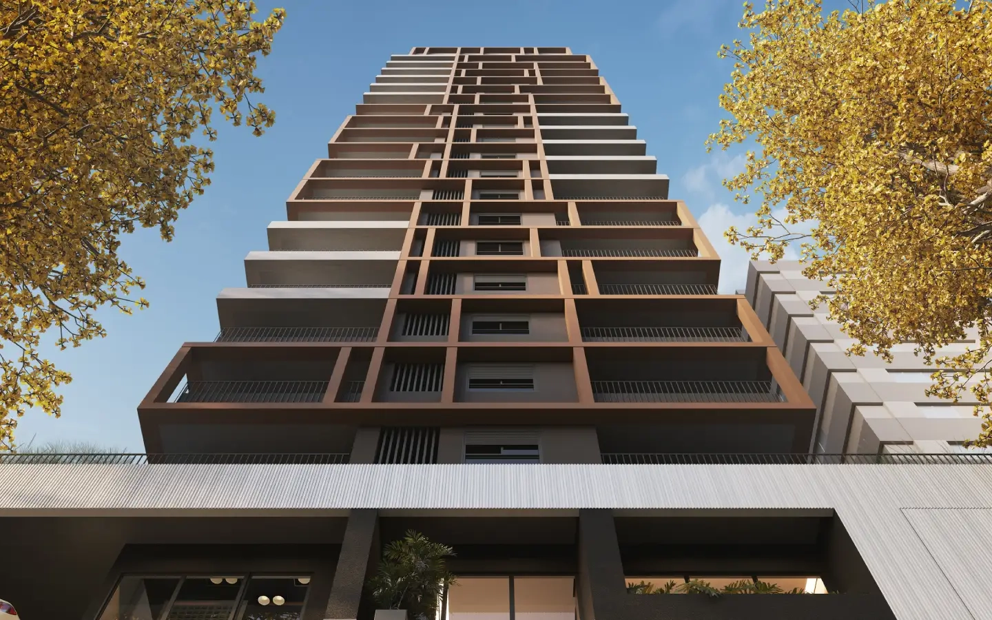 WALKPAULISTA 52 m2: detalhe da torre no Paraíso