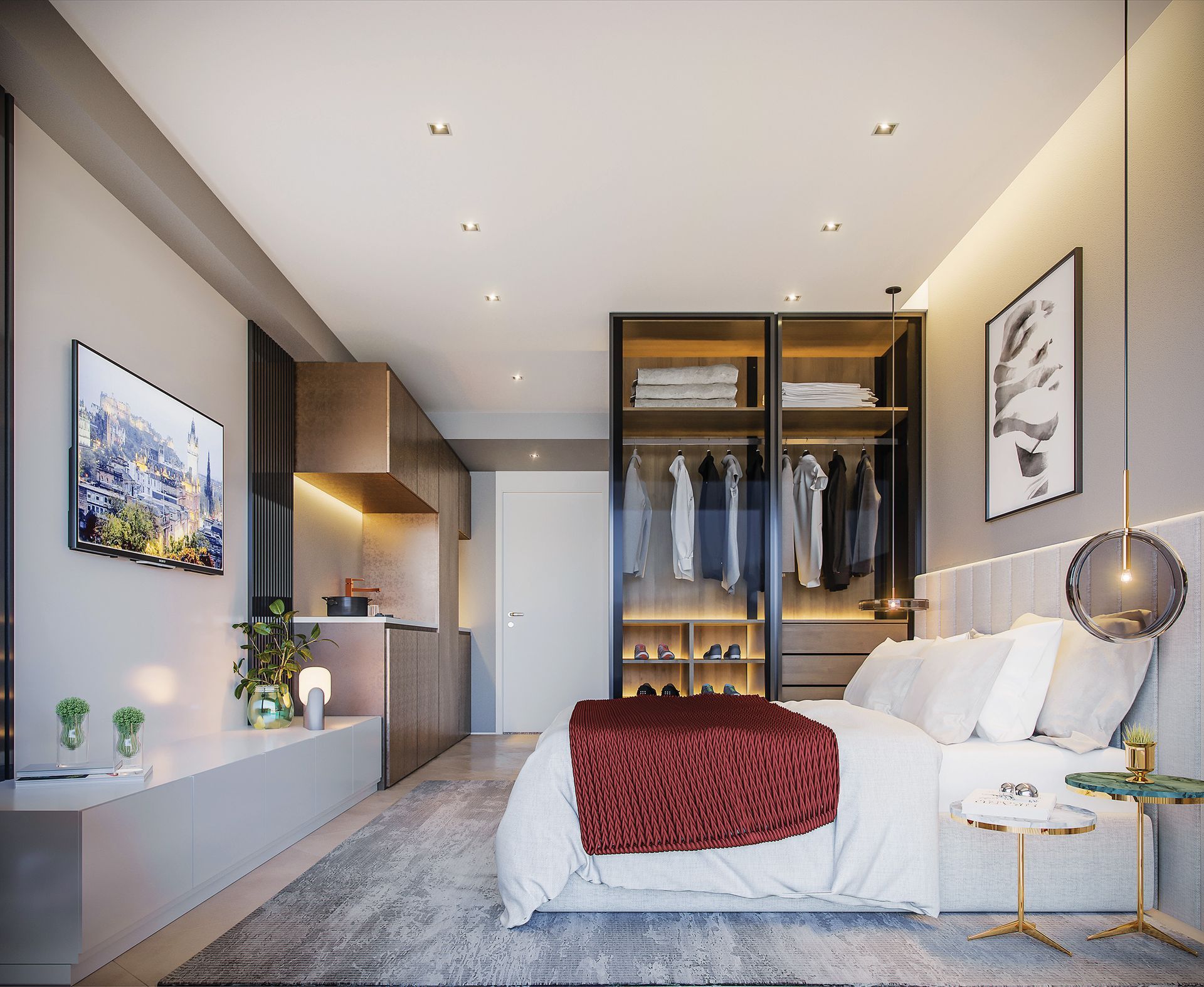 Cyrela For You Moema: perspectiva do studio de 29 m²