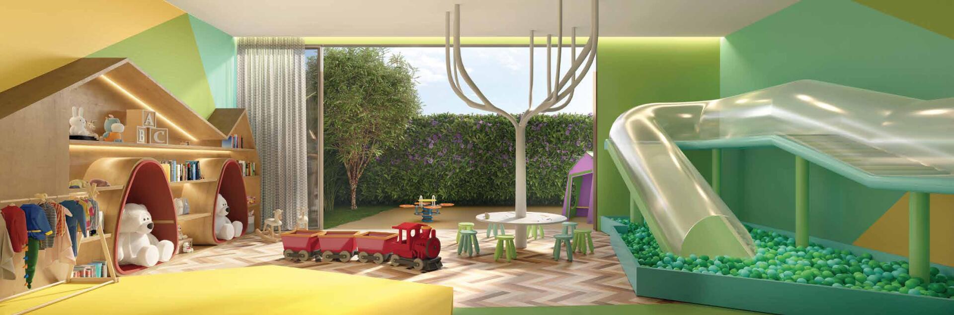 Cyrela Moema By Yoo – Kids Place – perspectiva ilustrada – (11) 4237-8776 | 98026-0864 Cyrela Moema By Yoo – Kids Place – perspectiva ilustrada