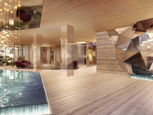 Cyrela Moema By Yoo – lobby – perspectiva ilustrada