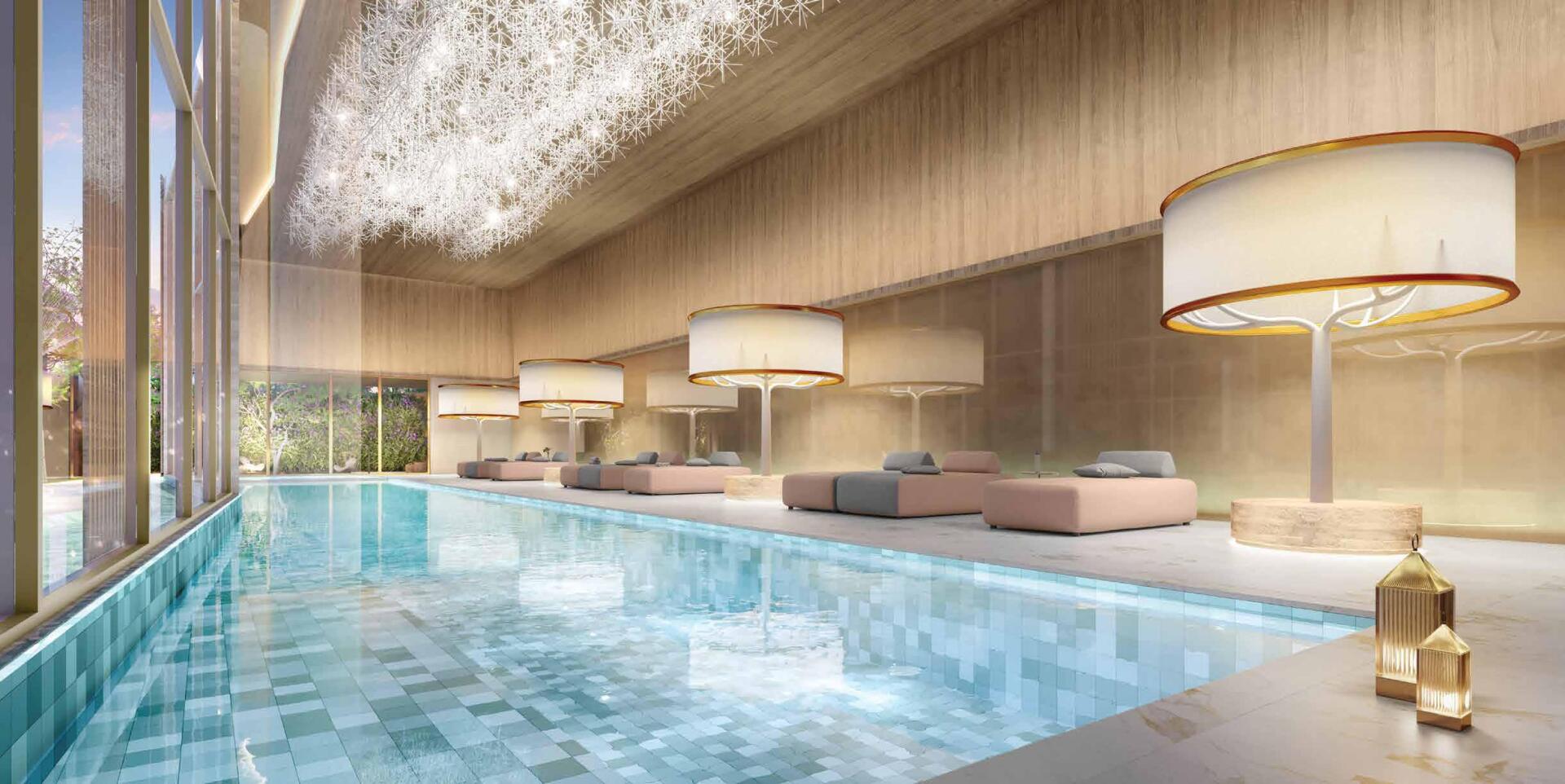 Cyrela Moema By Yoo – piscina coberta – perspectiva ilustrada – (11) 4237-8776 | 98026-0864 Cyrela Moema By Yoo – piscina coberta – perspectiva ilustrada