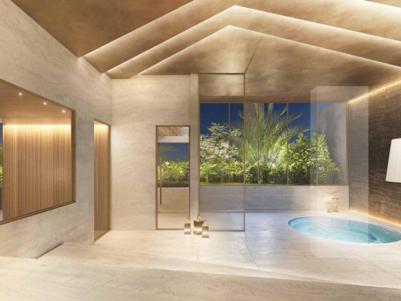 Cyrela Moema By Yoo – spa e saunas – perspectiva ilustrada