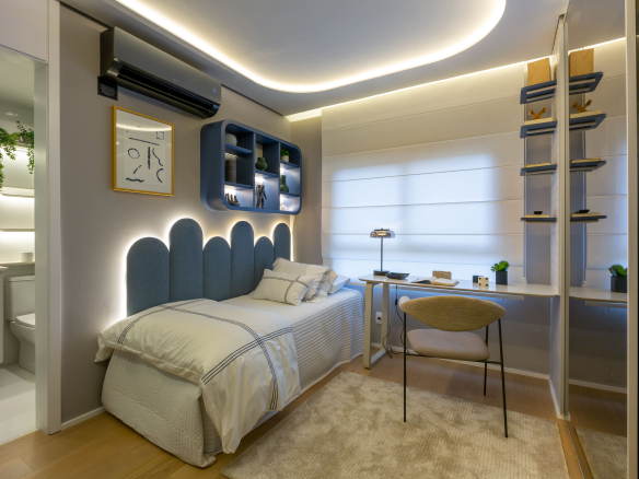 Eden Park by Dror | Eden West – Dormitório decorado do decorado de 94 m²