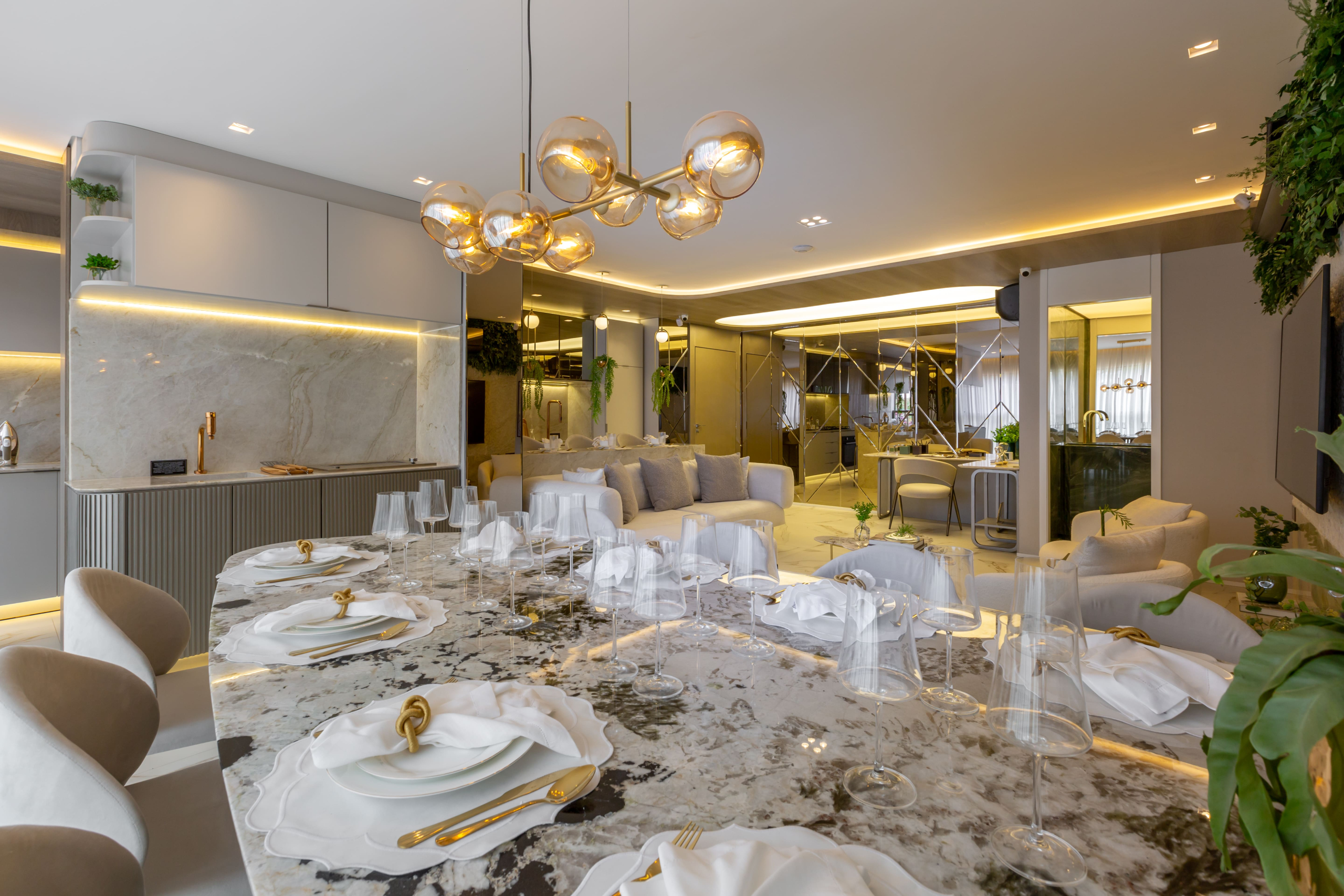 Eden Park by Dror | Eden West – Jantar e cozinha do decorado de 94 m²