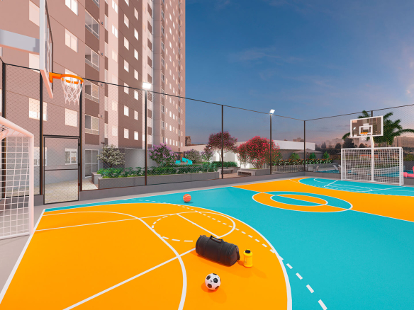 Vicenza Residencial: Quadra poliesportiva